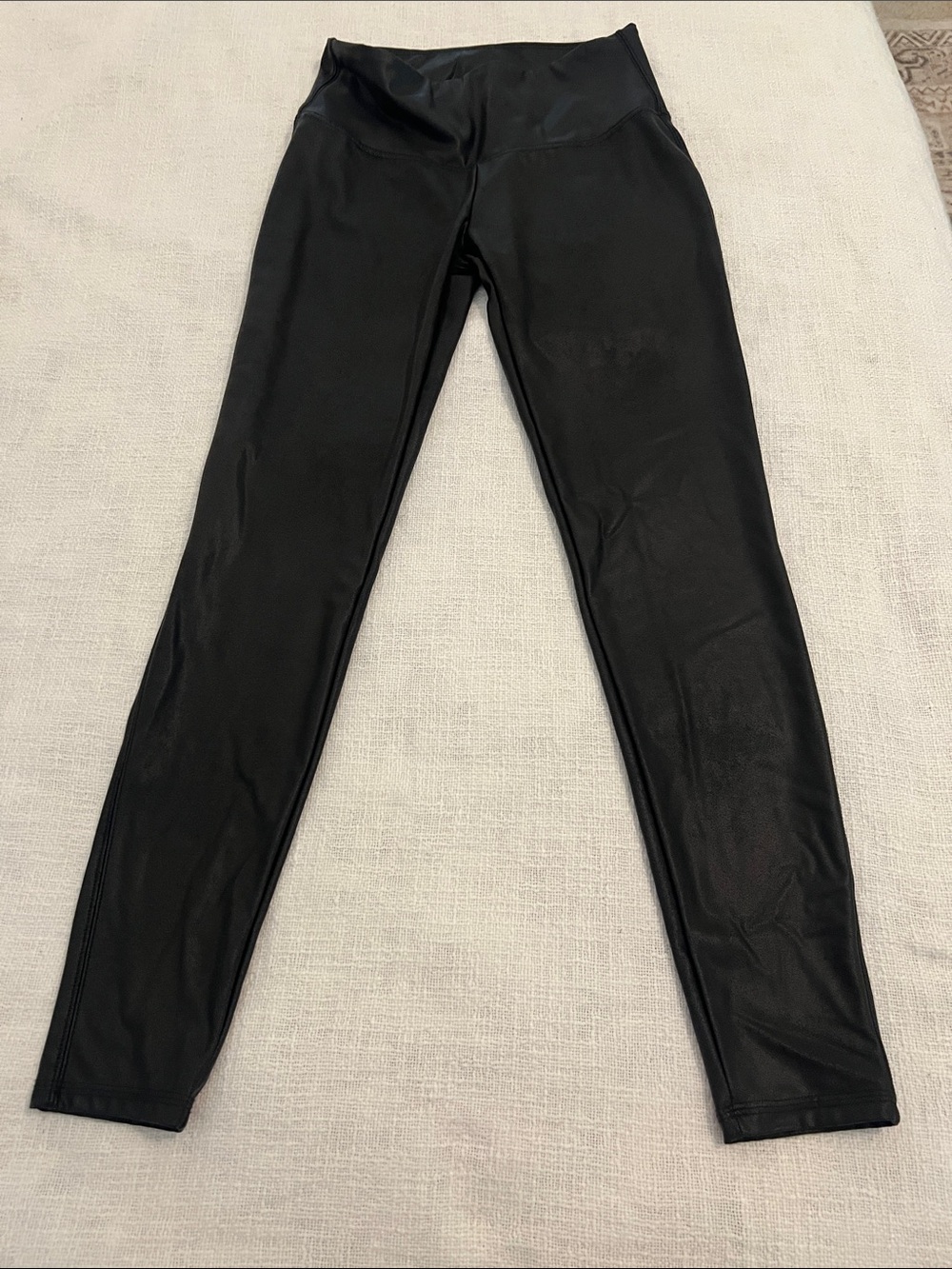 Time and Tru Women’s Black Faux Leather Leggings -Sz S  4/6 NWT